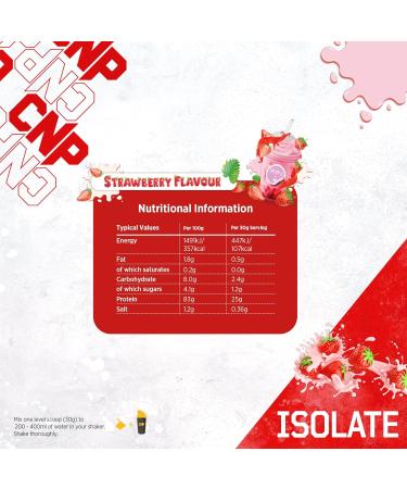 CNP Professional Premium Whey Protein Isolate 60/30 Servings 25g Protein Low Sugar and Fats 1.8kg & 900g 6 New Great Tasting Flavours (Strawberry 1.8kg) Strawberry 1.8kg - Buy Online on GoSupps.com