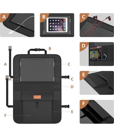Smart eLf Car Seat Protectors for Kids - Front/Back Seat Cover Set with Storage - Protects Upholstery from Stains & Damage - Buy Online on GoSupps.com