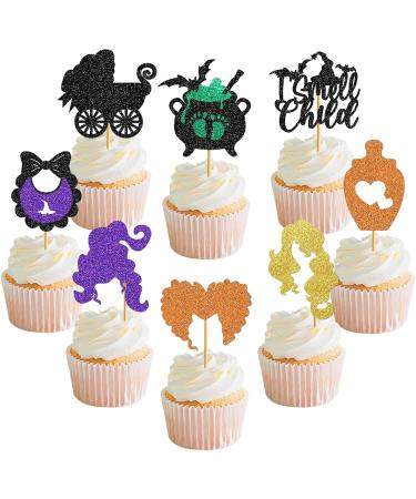 40Pcs Hocus Pocus Cupcake Toppers Hocus Pocus Party Decorations Hocus Pocus Decorations Halloween Hocus Pocus Baby Shower Decorations Gender Reveal Decorations Hocus Pocus Party Supplies - Buy Online on GoSupps.com