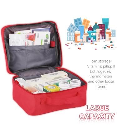 Buy Tikplus Large Waterproof Travel Pharmacy Bag - Portable First Aid & Emergency Bag for Home & Camping - Red - Buy Online on GoSupps.com