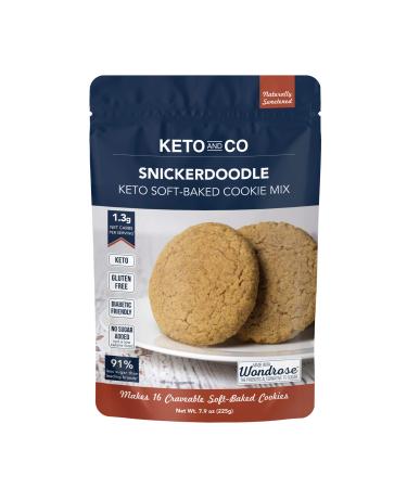 Snickerdoodle Soft-Baked Keto Cookie Mix by Keto and Co | Just 1.3g Net Carbs Per Serving | Gluten Free, Low Carb, No Added Sugar, Naturally Sweetened | (Snickerdoodle Cookies)