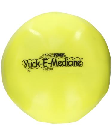 Sportime Yuck-E-Medicine Ball, 5 Inches, 2-1/5 Pounds, Yellow - 021252