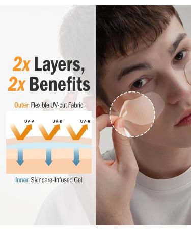 DASHU Daily Sunshield Golf Patch 5 Pairs - Korean Skin Care Cooling Gel Patches for Outdoors Portable Collagen Patches for Face Age Defying Sun Shield Peptide Patch Easy Peel Off Facial Patches 5 Ounce (Pack of 1) - Buy Online on GoSupps.com