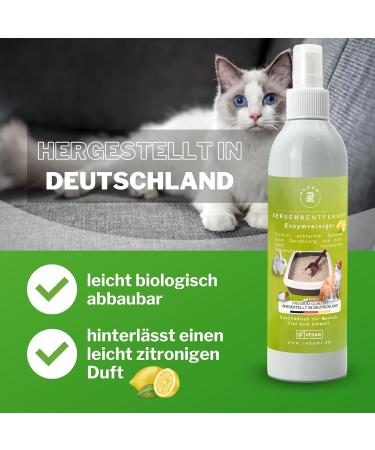 250ml Enzyme Odor Remover - Effective Pet Urine Eliminator for Cages Kennels & Toilets - Buy Online on GoSupps.com