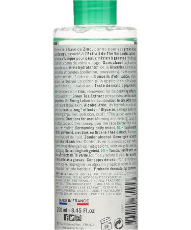 EVOLUDERM - Purifying Toning Lotion for Combination to Oily Skin - 250 ml - 95% Natural Origin - Vegan - Made in France - Buy Online on GoSupps.com