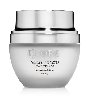 L'Core Paris Oxygen Booster Day Cream - Firming Anti Aging Face and Neck Skin Cream - Oxygenating Facial Cream Moisturizer for Tightening & Lifting Sagging Skin - 50g