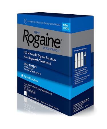 Rogaine Men's Extra Strength 5% Minoxidil For Hair Loss - 3 Month Supply - Buy Online on GoSupps.com