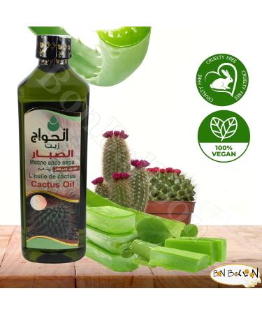 Pure Natural Cactus Seed Oil for Hair | Elhawag Herbal | Kosher Halal | 500ml - No Additives - Buy Online on GoSupps.com