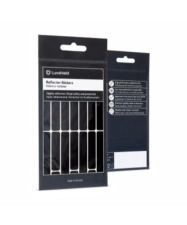 Luxshield Reflectors Sticker Set - Strip - For Bicycle Roller Stroller - Reflectors Bicycle - Reflectors Children Reflecting Black - Buy Online on GoSupps.com