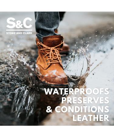 Stone and Clark Mink Oil for Leather Boots 3.5 oz. with Shoe Polish Applicator - Leather Conditioner & Protector for Boots, Belts, and More - Buy Online on GoSupps.com