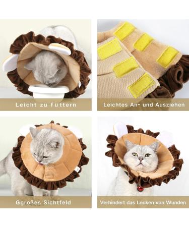 Adjustable Halskrause Cat Collar - Soft Protective Collar for Cats Puppies & Small Dogs | International Shipping Available - Buy Online on GoSupps.com