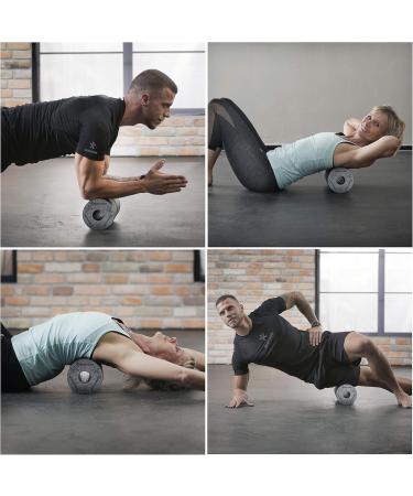 BODYMATE Fascia Roller Medium-Hard | Carbon-Grey 30x15cm | Free E-Book | International Shipping Available - Buy Online on GoSupps.com