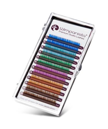 Colored Silk Eyelashes C Curl - 0.07mm Volume Extensions 12 Stripes (12mm) | Wimpanista - Single Pack for Perfect Lash Looks - Buy Online on GoSupps.com