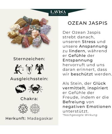 Premium Healing Stones Gemstones Set | 100% Natural Stone Crystals for Decoration & Water Treatment | Ocean Jaspis Gem Water Mixture - Buy Online on GoSupps.com