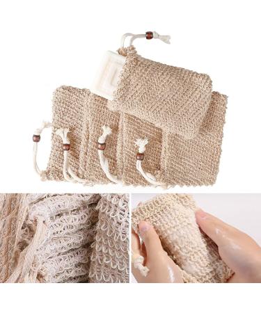 yanwuwa 10Pcs Natural Soap Bags for Foaming Soap Bars Shower Massage Soap Making at Home - Buy Online on GoSupps.com
