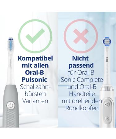 Sensitive Brush Heads for Oral-B Pulsonic & Slim One Clean Luxe - 4 Soft Replacement Brushes | Demirdental - Buy Online on GoSupps.com