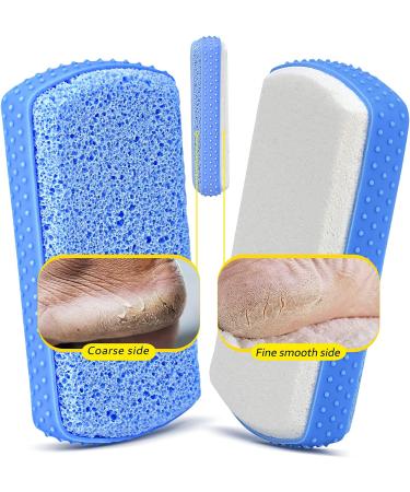 Maryton Foot Scrubber Pumice Stone 2-in-1 Exfoliating Pedicure Tool - Dead Skin Callus Remover - 2-Pack - Buy Online on GoSupps.com