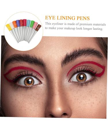 Mipcase 10pcs Colored Liquid Eyeliner Liquid Eyeliner Pencil Waterproof Eyeliner Pens Cooperate Water Proof - Buy Online on GoSupps.com