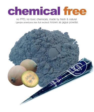 Jagua Tattoo Kit: Waterproof Semi Permanent Black Ink Gel for Skin Art - 2 Tubes, Jagua Pens for Fake Freckles & Temporary Tattoos - Skin Safe Markers with Organic Jagua Juice - Buy Online on GoSupps.com