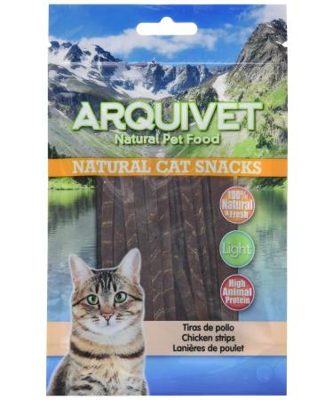 ARQUIVET Chicken strips 50 gr - 100% natural treats for cats - Complementary food for felines