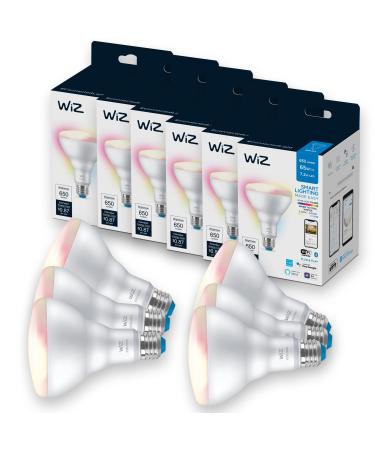 WiZ Connected 6-Pack Color 60W BR30 Smart WiFi Light Bulb, 16 Million Colors, Compatible with Alexa and Google Home Assistant, No Hub Required, 6 Bulbs BR30 Color 6 Count (Pack of 1) - Buy Online on GoSupps.com