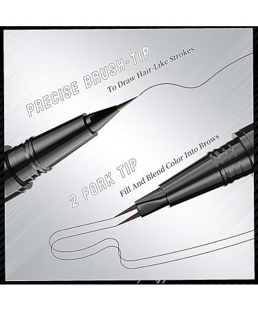 Natural Brow Eyebrow Pen Eyebrow Pen Bulletboard Waterproof Eyebrow Pen (Light Brown) Waterproof With 4-Fork-Tip & Precise Brush-Tip Bulletboard Waterproof Eyebrow Pen Bulletinboard Brow Pen - Buy Online on GoSupps.com