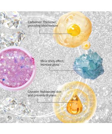 White Face Glitter | Color Body Glitter Gel | Chunky Glitter for Halloween & Festival Makeup - 50g - Buy Online on GoSupps.com