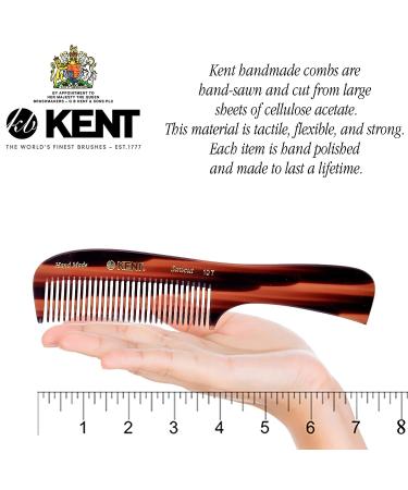 Kent 10T Large Coarse Hair Detangling Comb - Wide Teeth for Long Thick Curly Hair | Handmade in England | Tortoiseshell Finish | Ideal for Wet and Dry Hair - Buy Online on GoSupps.com