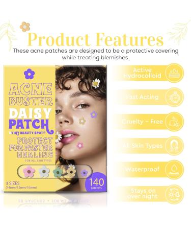 Buy My Beauty Spot Pimple Patches | Cute Acne Treatment with Hydrocolloid Tea Tree & Salicylic Acid - 140 Colorful Designs for Face - Buy Online on GoSupps.com
