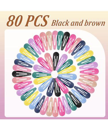 80 Pcs 2.7'' Big Hair Barrettes for Women - Multicolored Snap Hair Clips Set for Girls & Teens - Large Metal Hair Accessories, No Slip Hair Pins - Buy Online on GoSupps.com