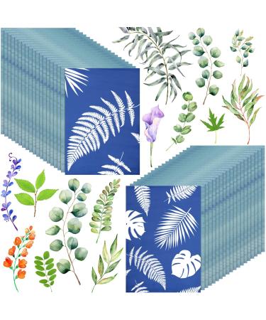 60 Sheets Cyanotype Paper Sun Art Paper Kit High Sensitive Sun Paper White Solar Activated Nature Sun Printing Kit Drawing Art Paper for Kids Adults Arts Crafts DIY Project (5.8 x 8.3 Inch) - Buy Online on GoSupps.com