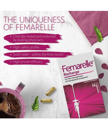 Femarelle Recharge - Non Hormonal Menopause Supplements - 1 Month Supply - Buy Online on GoSupps.com