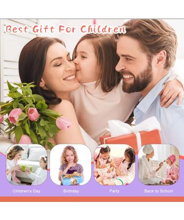 ETYJO Kids Nail Polish Set - 12 Rainbow Colors | Quick Dry Peel-Off Non-Toxic Varnish | Nail Art Sticker Gift Kit for Girls 3+ | Water-Based Children's Nail Polish - Buy Online on GoSupps.com