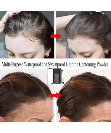 Waterproof and Sweat Resistant Multipurpose Hairline Contour Powder Hair Line Powder Hair Ombre Hairline Powder 8g (Light Brown) - Buy Online on GoSupps.com