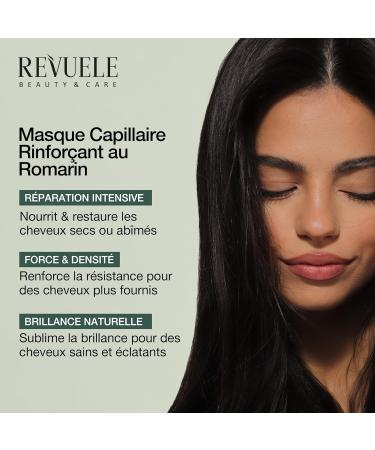 REVUELE Masque Capillaire Fortifiant au Romarin Nourrit R pare et R g n re Cheveux Secs ou Ab m s Apporte Force Douceur et Brillance 250 ml - Buy Online on GoSupps.com