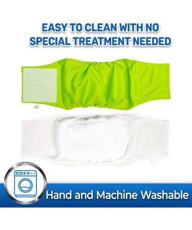 PET MAGASIN Belly Band Diapers for Male Dogs - 3-Pack (Small Blue Green Purple) | Best Comfort & Leak Protection - Buy Online on GoSupps.com