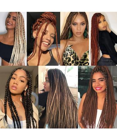 Xtrend EZ Braids Hair Extensions - 8 Packs Synthetic Fiber for Box Braids Warm Water Setting T27# Shadow Blond - 30 Inches - Buy Online on GoSupps.com