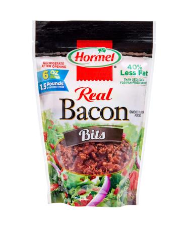 Hormel Real Bacon Bits Pouch, 6 Ounce (Pack of 6)