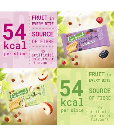 Crispy Fruit Bars Bundle with 2 x Go Ahead Apple Crispy Fruit Slices 2 x Go Ahead Fruit Slices Raspberry and 2 x Go Ahead Fruit Crispy Slices | 24 Go Ahead Bars - Buy Online on GoSupps.com