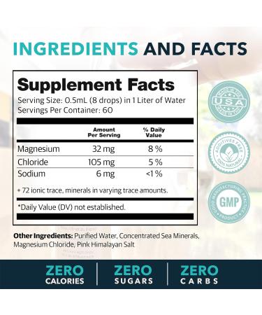 Mayu Concentrated Ionic Trace Mineral Drops - Essential Electrolytes & Minerals for Immune Support - 1 fl oz - Buy Online on GoSupps.com