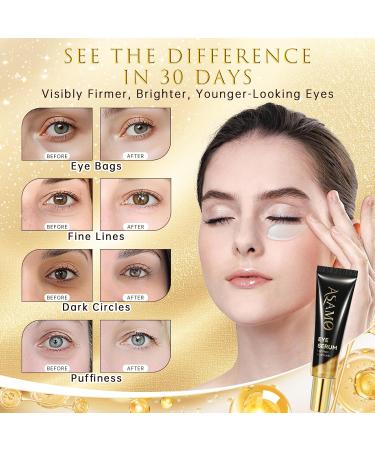 ASAMO eye serum Fast Absorbing Correction for Puffy Eye Bags Fine Lines Dark Circles Wrinkles 48Hr Hydrating Under Eye Cream-ZZ03 - Buy Online on GoSupps.com