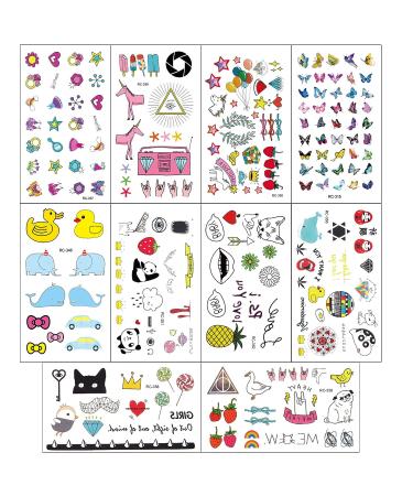 Konsait 300+ Temporary Tattoos for Kids - Animal Fruit Butterfly Monster Fairy Unicorn Panda Whale Theme - Birthday Party Favors for Boys and Girls - Buy Online on GoSupps.com
