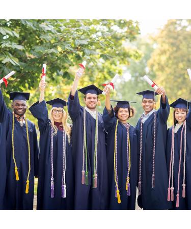 Haconba 25 Pieces Pink Graduation Honor Cords with Tassel for Students - Bachelor, Master, Doctoral Gown Decor - Buy Online on GoSupps.com