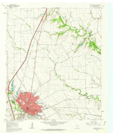 YellowMaps Waxahachie TX topo map, 1:24000 Scale, 7.5 X 7.5 Minute, Historical, 1961, Updated 1963, 27 x 23 in Regular Paper