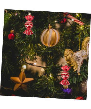 Zerodeko 16 Pcs Candy Pendant Red Shatterproof Christmas Ornaments Toy Plastic Hanging Pendant Mint Child - Buy Online on GoSupps.com