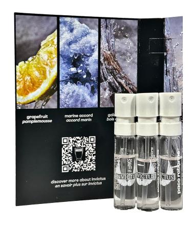 Paco Rabanne INVICTUS EDT MEN spray vial perfume 1.5 ml / 0.05 fl oz - Set of 3 - Buy Online on GoSupps.com