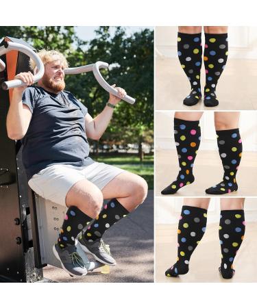 Zfsock Compression Stockings for Thick Calves | 20-30 mmHg Medical Support Socks for Men & Women | Oversize Travel & Flight Socks | Ideal for Nurses & Sports | 5XL Available - Buy Online on GoSupps.com