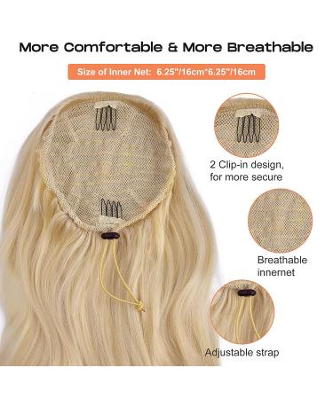 SEIKEA 26 Ponytail Extension for Black Women - Natural Soft Clip in Synthetic Hairpiece 160g, Chestnut Brown with Dirty Blonde Highlights - Buy Online on GoSupps.com