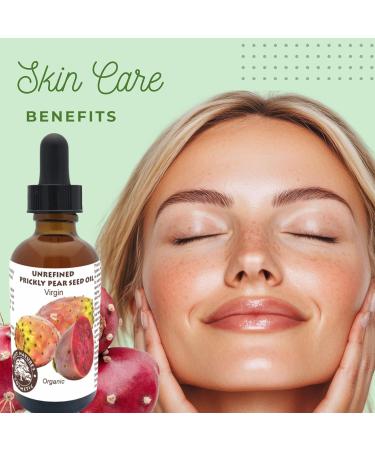 Prickly Pear Seed Oil Organic - Virgin (Cold Pressed Unrefined) for hydrated skin glowing mature skin. Nature s Desert Secret for Radiant Skin and Hair 1 oz (30ml) 1 Fl Oz (Pack of 1) - Buy Online on GoSupps.com