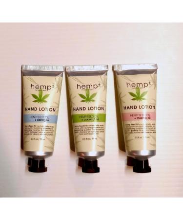 Premium Hemp Seed Oil Hand Lotion Set - 3 pcs with Coconut Collagen & Rosehip Oils | Nourishing Skincare for Hydrated Hands - Buy Online on GoSupps.com